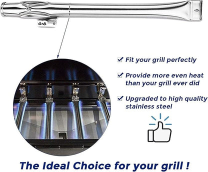 Utheer Grill Replacement Parts for Nexgrill 4 Burner 720-0830H 720-0783E 720-0888 720-0888N, Nexgrill Replacement Parts 4 Burner Included 4 Grill Burner Tube, 4 Heat Plates Shield Tent, 4 Ignitors