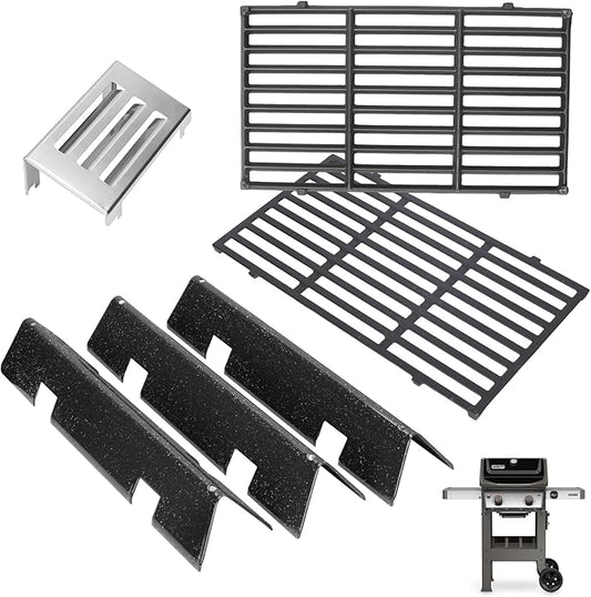 Spirit II Grill Parts for Weber GS4 Spirit II 200 SER Parts Replacement for Weber Spirit 2 Accessories Webber Flavorizer Bars/Burner Covers 7635 3400301 67045, 67060 Heat Deflector & 7849 7637 Grates