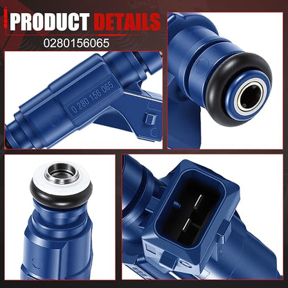Fuel Injectors Set of 4 Compatible with Audi A4 1.8L 2001-2006 A4 Quattro Volkswagen Passat Fuel Injector Replace 62674 0280156065
