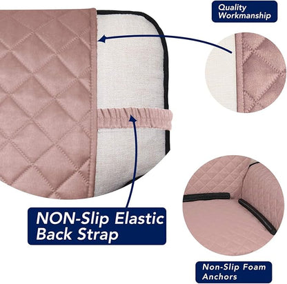 PureFit Reversible Quilted Couch Covers for Dogs Sofa Cover 4 Seater 88" | Pink/Beige, Water Resistant Couch Protector, Washable Pet Couch Cover with Non Slip and Elastic Straps For Kids