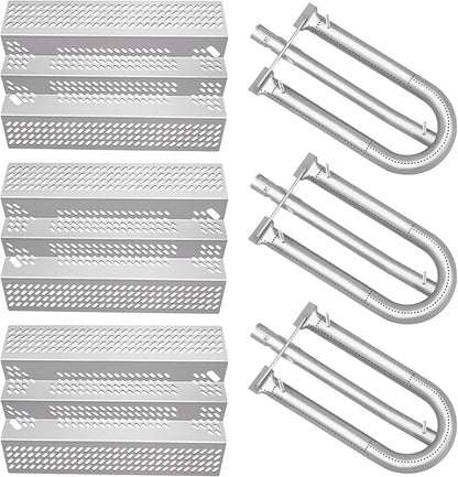 92461 Stainless Steel Heat Plate and Grill Burner Repair Kit Replacement Grill Parts for American Outdoor Grill Gas Grill Models