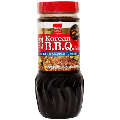 Wang Bulgogi Sauce - Korean BBQ Marinade for Beef Bulgogi, Authentic Korean Bulgogi Sauce, Sweet Savory Flavor, No MSG, Made in Korea - 16.93 oz Bottle - Perfect for Korean BBQ