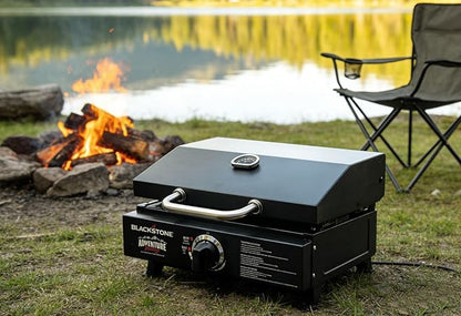 Griddle Lid for Blackstone 17" Grill Hood 1832 Adventure Ready Tabletop Griddle w/handle, Accessories for Blackstone 1832 1971 17 inch Hinged Lid (before YRS 2021), Updated Black Stone 17" Hard Cover