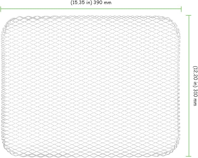25 PCS Grill Toppers, 12 x 15 Inch Grill Mesh Mats, Aluminum Grill Liners for Grilling Outdoor Camping Backyards, Silver