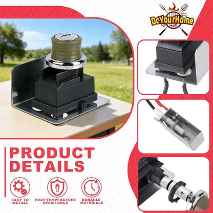 91360 Grill Igniter Kit for Weber Spirit E310 EP320 E210 SP310 SP320 E215 S320 Side-Control Grills Igniter Replacement, Grill Ignitor for Weber 1819-51 1836-32 Grill Ignition, 67726, 67847, 81315