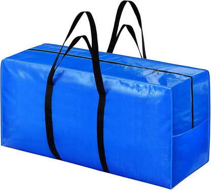Extra Large Storage Bags, 168 Gallon XXL Jumbo Large Moving Bags Heavy Duty | 1 PACK Clothes Storage Totes Bins Moving Boxes Supplies, Foldable Travel Duffle Bag, Christmas Tree Bag, 65x30x20 inch