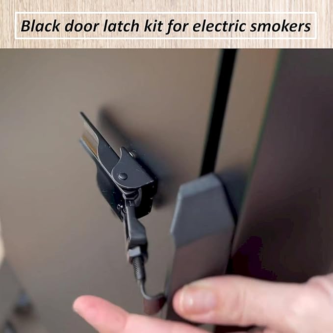 Black Door Latch Kit Replacement Parts 990050222 for Most Masterbuilt Digital Electric Smoker