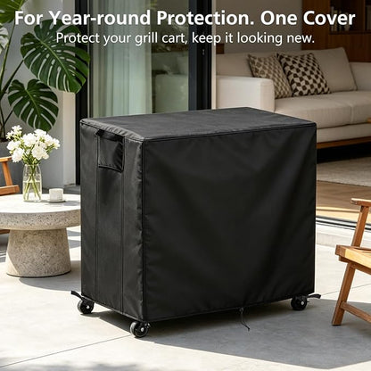 TheElves Patio Table Cover 51"x20"x32" for JY QAQA PET Grill Table Cart | Waterproof Dustproof Weather Protection Outdoor Table Cover for Prep Table, Side Table, Grill Cart, Bar Cabinet, Dining Table