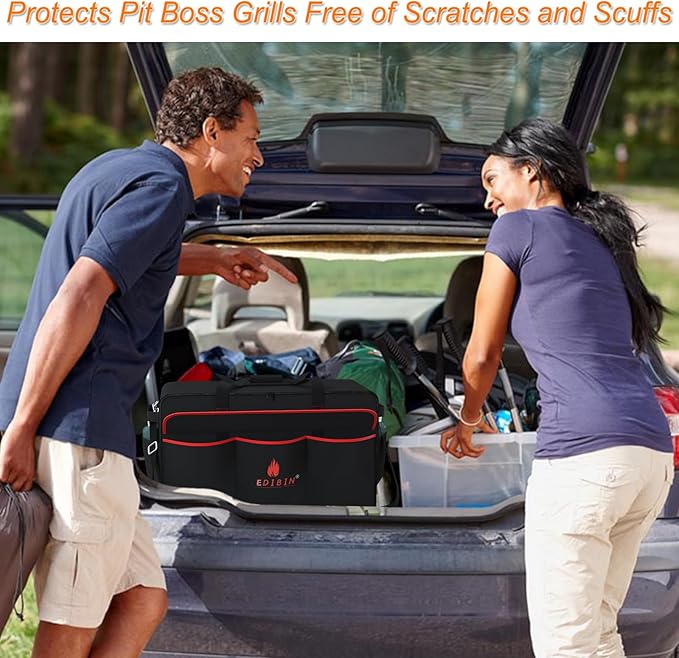Grill Carry Bag for Pit Boss Grills 75275 Two-Burner Portable Grill,Heavy Duty Waterproof Tabletop Griddle Cover for Pit Boss Griddle 75275