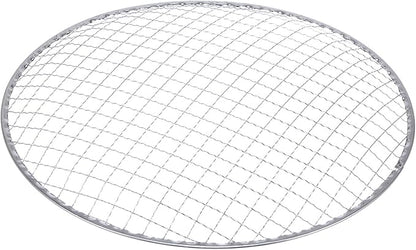 HARFINGTON 10pcs Round BBQ Grill Net 11"x0.9" Galvanized Iron Barbecue Mesh Mat for Baking Smoking Charcoal Grilling Roasting