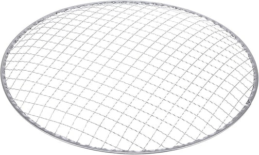 HARFINGTON 10pcs Round BBQ Grill Net 11"x0.9" Galvanized Iron Barbecue Mesh Mat for Baking Smoking Charcoal Grilling Roasting