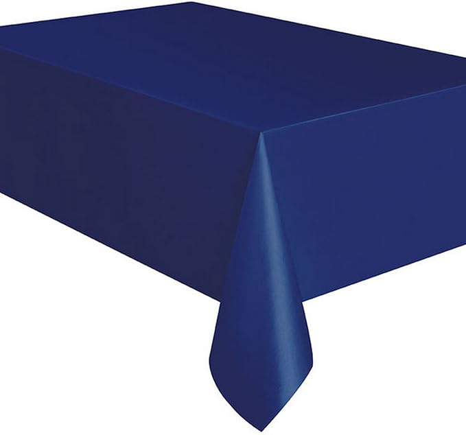 Gold Solid Rectangular Plastic Table Cover (54" x 108") 1 Count - Elegant Design & Premium Quality, Ideal For Parties, Events & Everyday Use