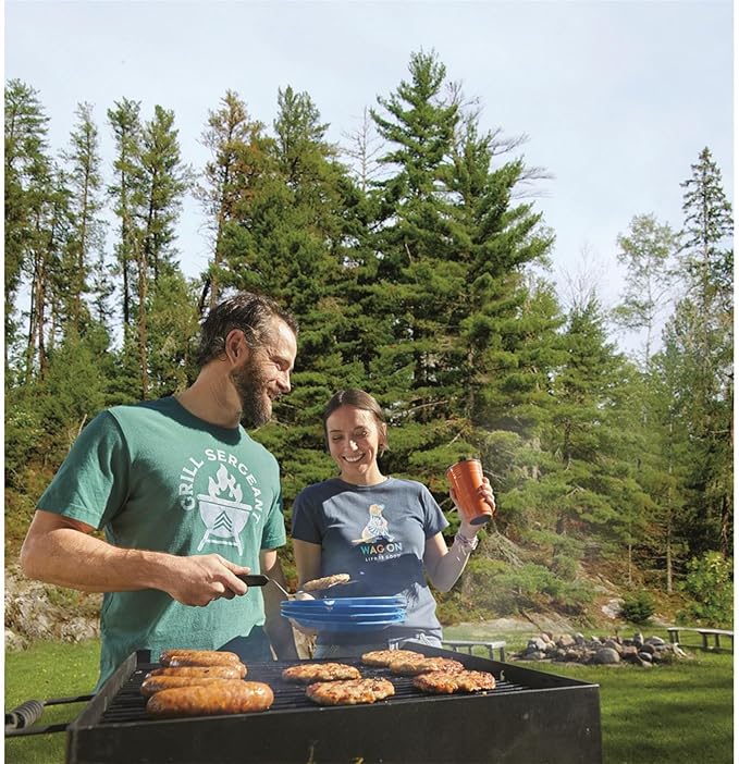 Guide Gear Heavy-Duty Park-Style Charcoal BBQ Grill for Camping, Outdoor Cooking, Backyard, Patio, Camp Grilling Barbecues, 20.5 x 20.5 x 8.25"h.