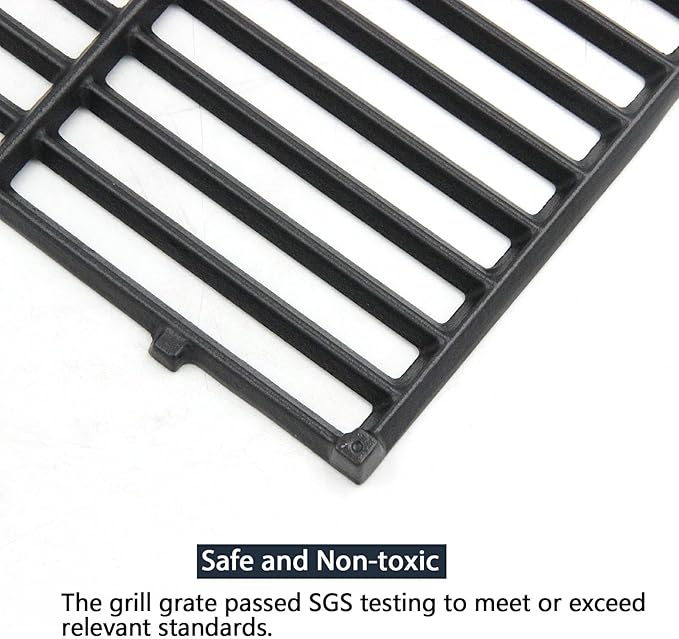 Hongso 7637 Grill Grates for Weber Spirit 200, 17.5 inch Grill Parts for Spirit E210 S210 E215 E220, Spirit II E/S 210 Grills (2013-2017 Front Control Panel), Not for Side Control Models & 300 Series