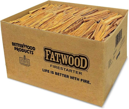 Better Wood Products 3 Pack Fatwood Fire Starter Sticks, Fireplace & Camping, 25 Lbs