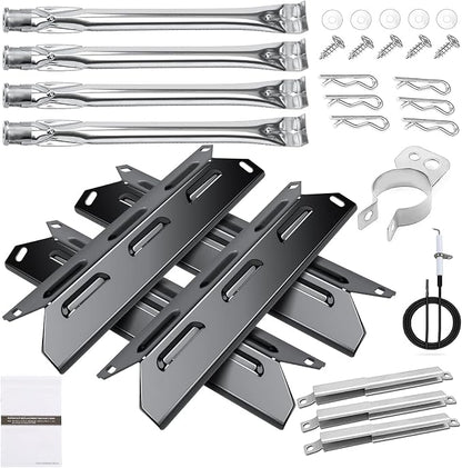 Hisencn Grill Replacement Parts for Kenmore 146.34611410, 146.46372610, 146.23673310, 146.34461410, 146.10016510, 146.16198211, 146.46366610, 146.16142210 Grill Burner, Heat Plate, Ignitor & Crossover