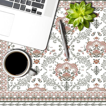 Rustic Floral Tablecloth 60x102 Inch Rectangular Green Pink Flower Boho Spring Wrinkle Resistant Table Cloth Washable Seasonal Retro Table Cover for Home Restaurant Picnic Camping 60x102 Inch