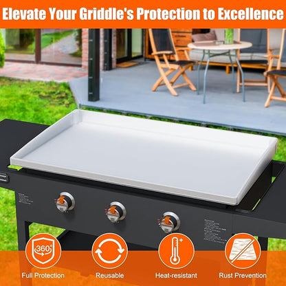 Silicone Griddle Mat Cover for Blackstone - 28 Inch True All-Encompassing Coverage Heavy Duty Food Grade Grill Buddy Mat, All Season Cooking Surface Protective Cover