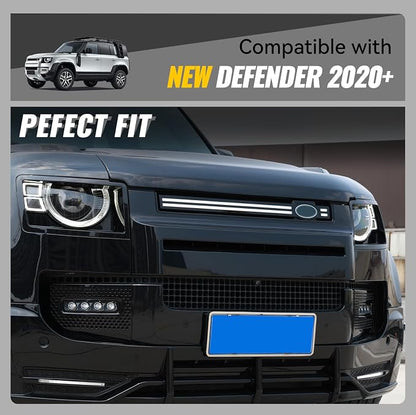 LED Grille Lights for 2020 2021 2022 2023 2024 2025 Land Rover Defender 90 110 Front Grill Trim Strips Lighting Accessories