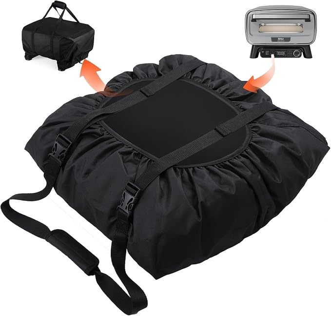 Pizza Oven Carry Cover for Ninja Artisan Outdoor Pizza Oven MO200 Series MO201, Carry Case with Durable Handle & Power Cord Storage Pocket