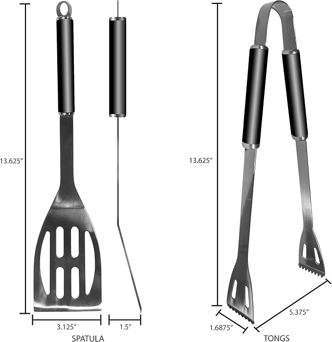 Siskiyou Sports NFL Dallas Cowboys 2 pc Black BBQ Set, One Size, Black