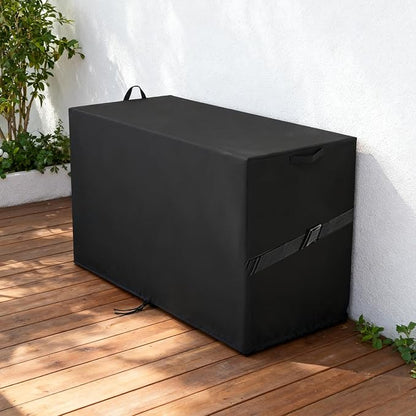 Outdoor Storage Box Cover，Waterproof Resin Storage Bin Cover Deck Box Covers-25"L x 22.75"W x 46.75"H