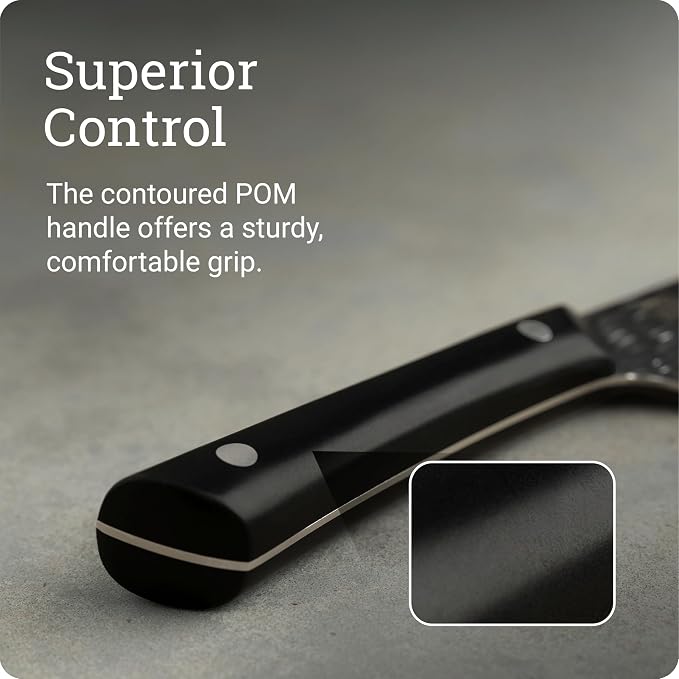 Kai PRO 10" Chef's Knife | Hand Sharpened Kitchen Knife, Japanese AUS6M Stainless Steel Blade, Full-Tang POM Handle