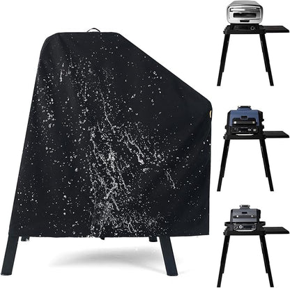 Waterproof Cover for Ninja XSKUNSTAND Outdoor Stand with One Side Table, Grill Accessories for Ninja Woodfire Grill OG300/700/800/900 Series & Oven OO101, for Artisan Pizza Oven MO201 (Cover Only)