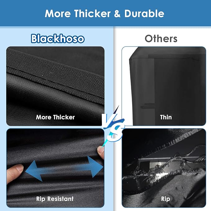 Grill Cover for Traeger New Ironwood Pellet Grill TFB61RLG, Outdoor Fade Resistant Cover for Traeger Ironwood Electric Wood Pellet Grill, Heavy Duty Waterproof