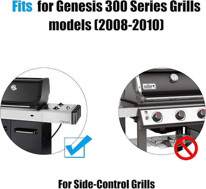 GRISUN 67847 Igniter for Weber Genesis 300 Series Side Control 2008-2010 | Fits Weber Genesis E310 E320 EP310 EP320 S310 S320 CEP-310 CEP-320; 1819-51 igniter with ceramic collector box