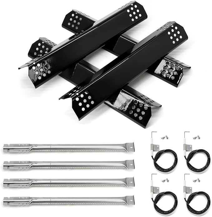 Grill Replacement Parts for Kitchenaid 740-0780 740-0781 720-0954 720-0745B 720-0745 720-0733A 720-0745A 720-0733, Heat Plates Grill Burners Igniters for Kitchenaid 740-0780 4-Burner Gas Grill