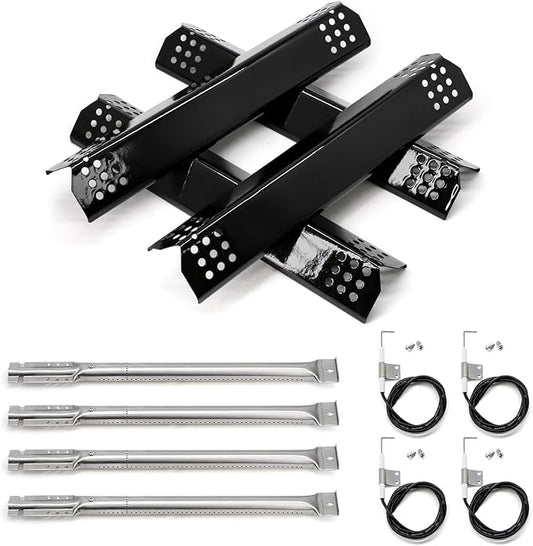 Grill Replacement Parts for Kitchenaid 740-0780 740-0781 720-0954 720-0745B 720-0745 720-0733A 720-0745A 720-0733, Heat Plates Grill Burners Igniters for Kitchenaid 740-0780 4-Burner Gas Grill