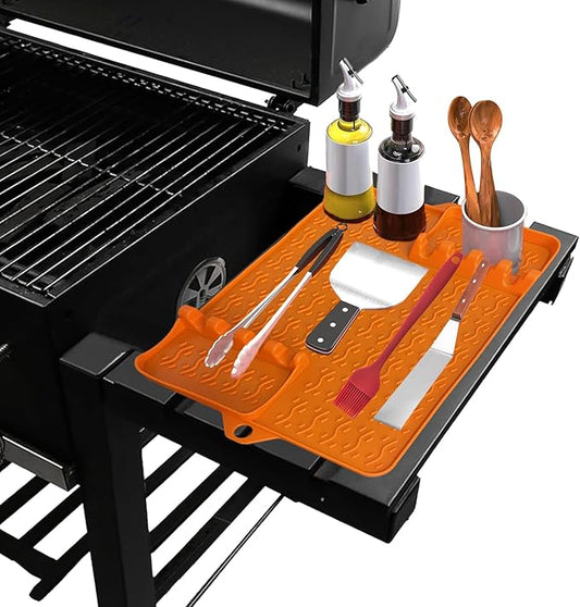 Silicone Griddle Mat for Blackstone Grill - Heavy Duty BBQ Accessories with Non-Slip Design, Heat-Resistant (500°F+), Dishwasher Safe - Compatible with 17''-36'' Griddles & Outdoor Cooking Tools