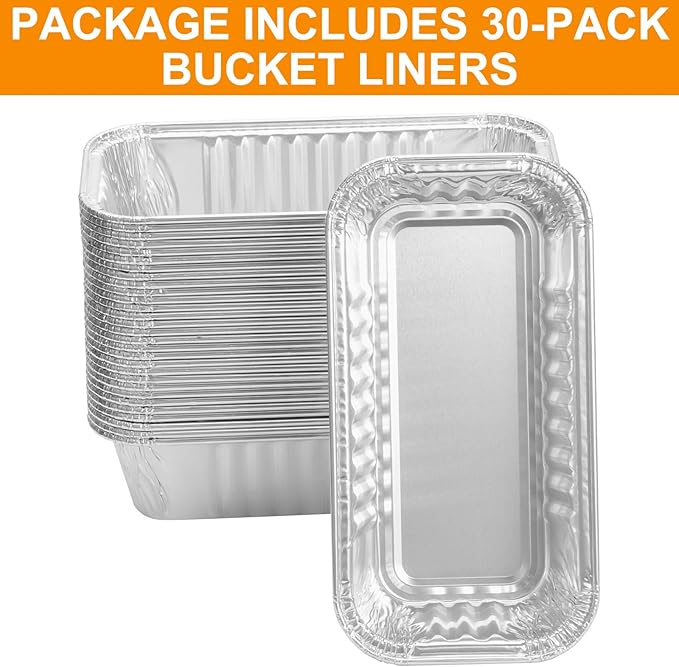 30 Pack 9328812P06 Grill Grease Pan Liners Replacement for CharBroil Performance 463242716 463234513 463344523 G325-5703-W1 G416-0015-W1 463331221 463365021 463448021 9328812P06 463350521 Grill Parts