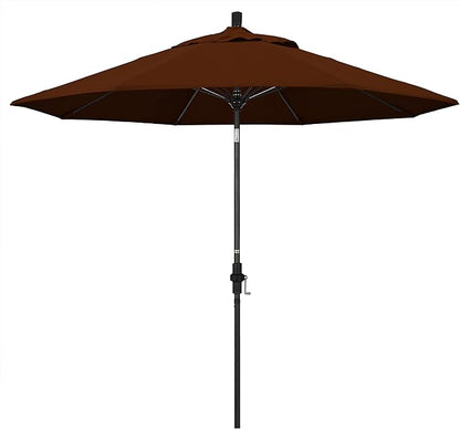 California Umbrella 9' Round Aluminum Pole Fiberglass Rib Market Umbrella