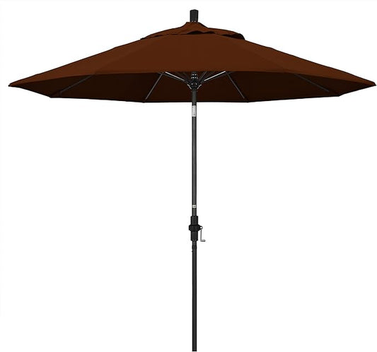 California Umbrella 9' Round Aluminum Pole Fiberglass Rib Market Umbrella