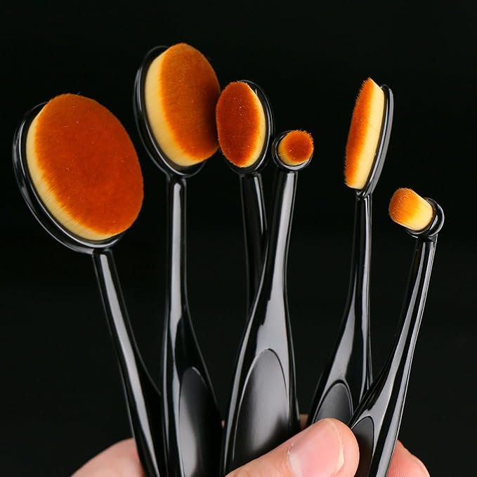 UNIMEIX 6 Pack Blending Brush for Card Making Crafting Ink Blender Brushes Set Tool Paper Background Brush Drawing