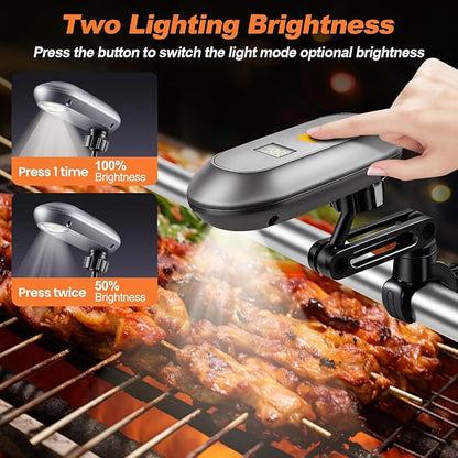BBQ Grill Light for Blackstone Griddle and Weber Grill, Automatic On/Off BBQ Light, Blackstone Griddle Accessories, LED BBQ Grilling Accessories for Outdoor Grill, Gifts for Men Dad (1, Diamond)