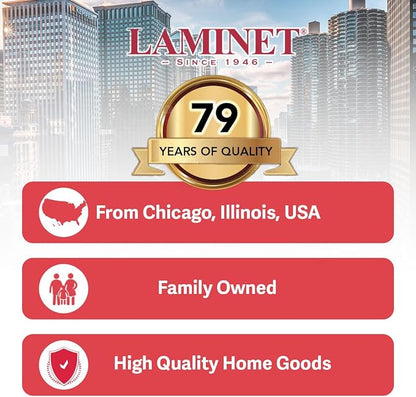 LAMINET Thick Crystal Clear Heavy-Duty Water Resistant Sofa/Couch Cover - Perfect for Protection Against CAT/Dog Clawing, Kids and Grandkids - Large Sofa - 42" BH x 18" FH x 108”W x 40”D