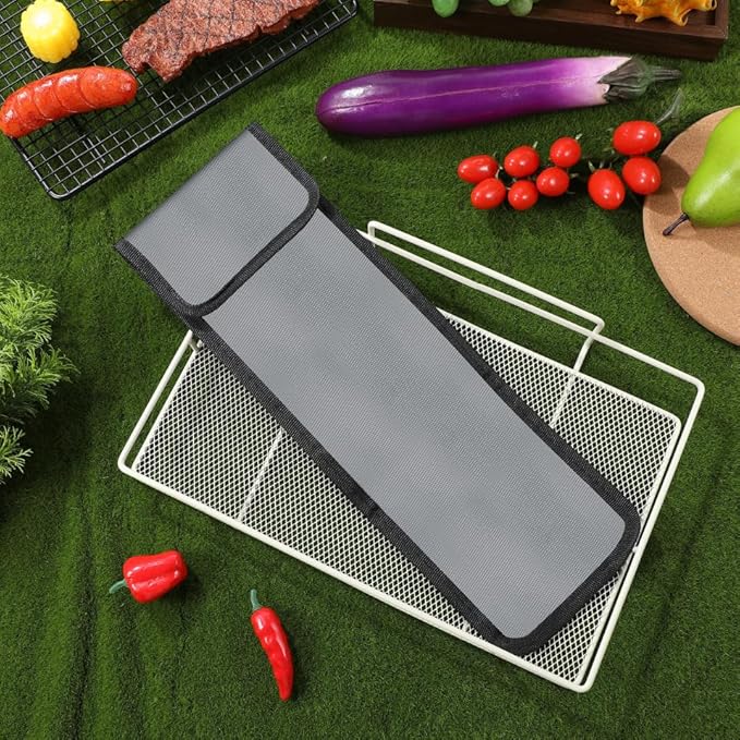 SHOWERORO 1pc Storage Bag Skewer Bag Skewer Container Tube Pouch Grilling Tools for Outdoor Grill Bbq Disposable Cutlery Pouch Cutlery Water Proof Oxford Cloth Toolkit Travel