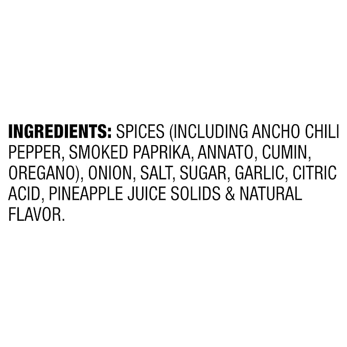 McCormick Seasoning Mix, Al Pastor, Smoky, Tangy & Savory Al Pastor for Tacos, Rice Bowls & Burritos, Ready to Serve In 20 Minutes, 0.75 oz (Pack of 12)