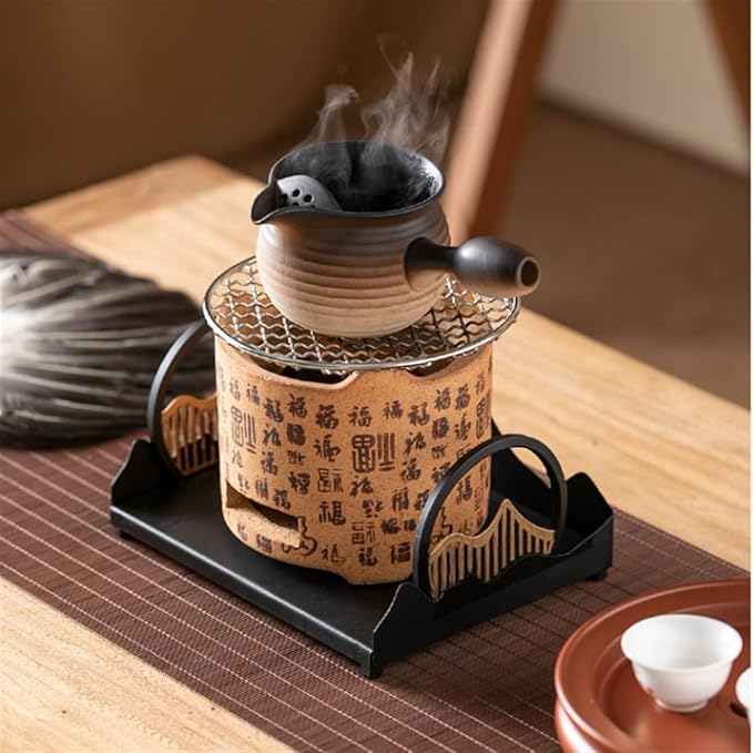 Charcoal grill,indoor bbq grill,Small Round Ceramic Tea Stove, Multifunctional Charcoal Barbecue Grill, Portable Carbon Stoves for Indoor Outdoor Camping BBQ Grill Camping Grill Stove
