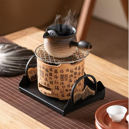Charcoal grill,indoor bbq grill,Small Round Ceramic Tea Stove, Multifunctional Charcoal Barbecue Grill, Portable Carbon Stoves for Indoor Outdoor Camping BBQ Grill Camping Grill Stove