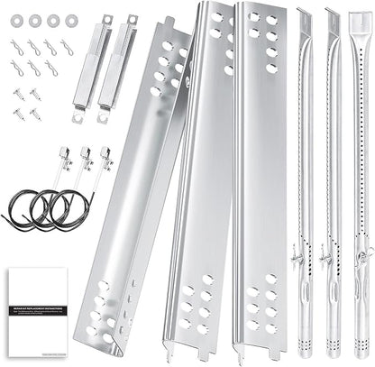 Grill Parts Kit for Char-Broil Performance TRU-Infrared 3-Burner | Fits Char-Broil 463371116, 463280019, 463371719, 463336016 and 463274016; G466-2500-W1 burners and G361-0003-W1 heat plates.