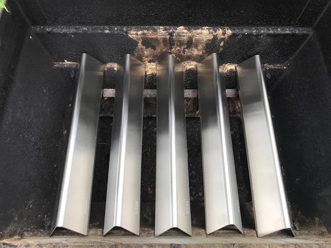SUS304 Stainless Steel 15.3" Flavorizer Bars for Weber Spirit E310 E320 E330 S310 S320 S330, Spirit 300 & GS4 Spirit II 300 Series Grill with Front Knobs, Grill Parts for Weber Spirit 7636 69797