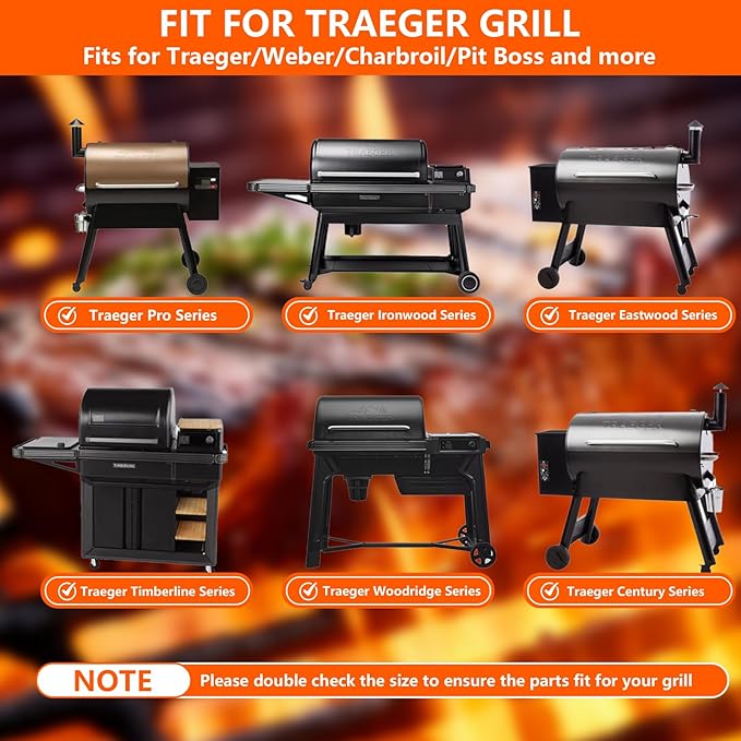 BAC609 Reversible Cast Iron Griddle Plate for Traeger Pro 575 780, Ironwood XL, Timberline, Eastwood & Century, Ridgeland 572, Pro Series 22 34, 18.2" x 11" Grill Accessories Replacement Parts