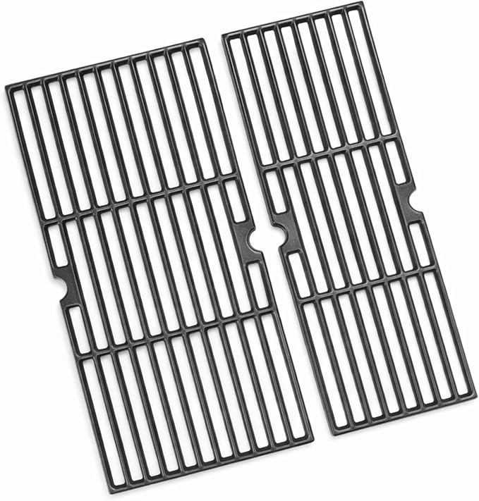 18" Cast Iron Grill Grates - Replacement for Charbroil Performance Series 2 Buner Gas Grill (463625217/463625219/463673017/463673517/463673519) | Fits G470-0003-W1/G470-0002-W1
