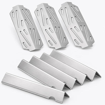 Genesis 2 Grill Parts for Weber Genesis ii 300 Series E-310 E-315 E-330 S-310 S-335 Replacement Parts, Replacement Kit for Weber 66032 SUS304 Stainless Steel Flavorizer Bars, 66795 Heat Deflectors