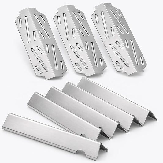 Genesis 2 Grill Parts for Weber Genesis ii 300 Series E-310 E-315 E-330 S-310 S-335 Replacement Parts, Replacement Kit for Weber 66032 SUS304 Stainless Steel Flavorizer Bars, 66795 Heat Deflectors