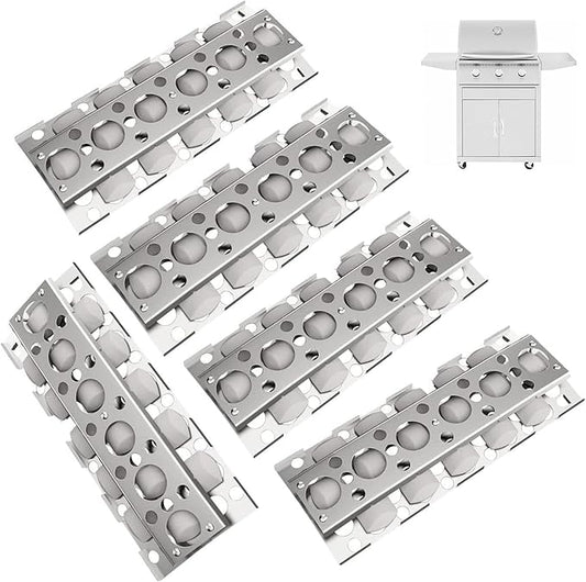SafBbcue Grill Briquettes for Summerset Sizzler Grill Parts RCS 26" 32" 40" Grill Replacement Parts Turbo Captn Cook CG3CKWN CG4CKW Flame Tamer(5-Pcs)